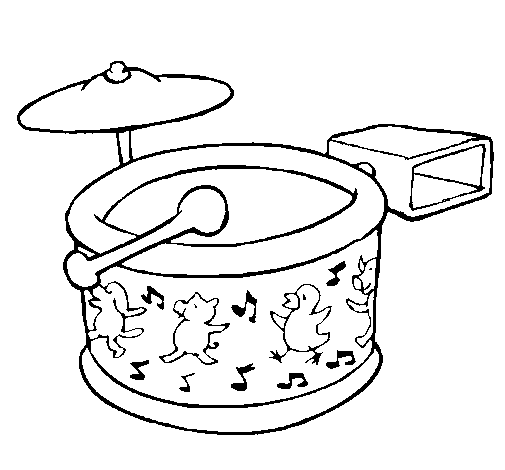 Dibujo de Bateria para Colorear