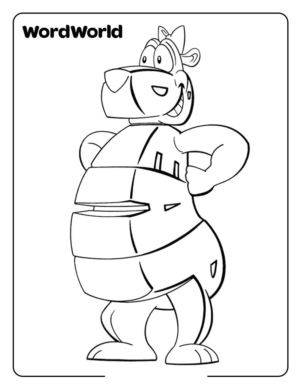 Dibujo de BEAR de Word World para colorear ~ Dibujos para Colorear ...