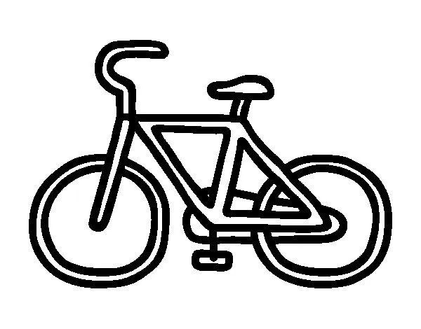 Dibujo de Bicicleta básica para Colorear - Dibujos.net