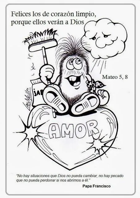 Dibujo de las bienaventuranzas para niños - Imagui