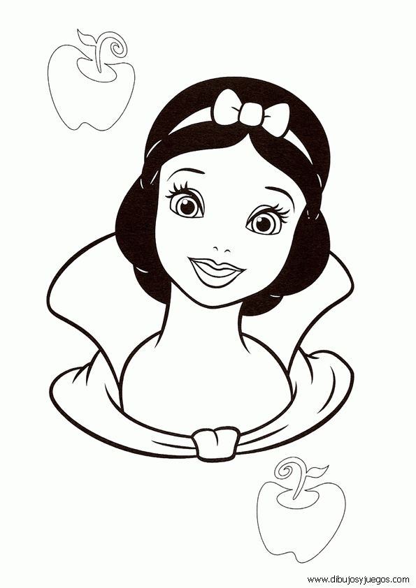 dibujo-blancanieves-disney-003 | Dibujos y juegos, para pintar y ...