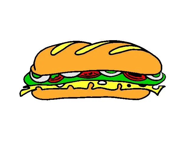 Dibujo de Bocadillo vegetal pintado por Maristas19 en Dibujos.net ...