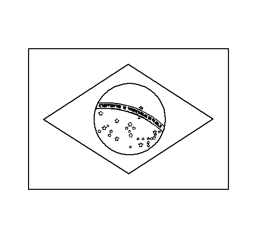 Dibujo de Brasil para Colorear