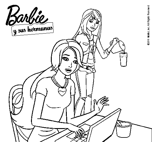 Dibujo de Buscando en internet para Colorear