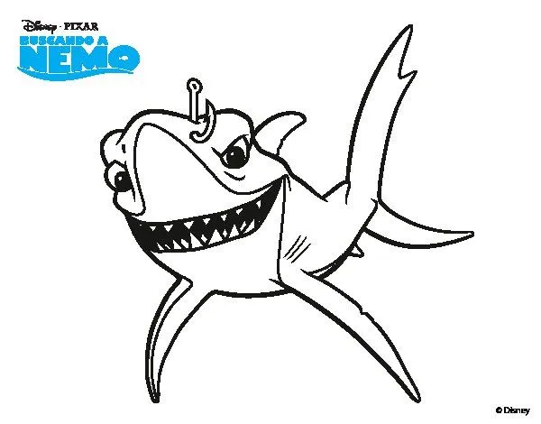 Dibujo de Buscando a Nemo - Chum para Colorear - Dibujos.net