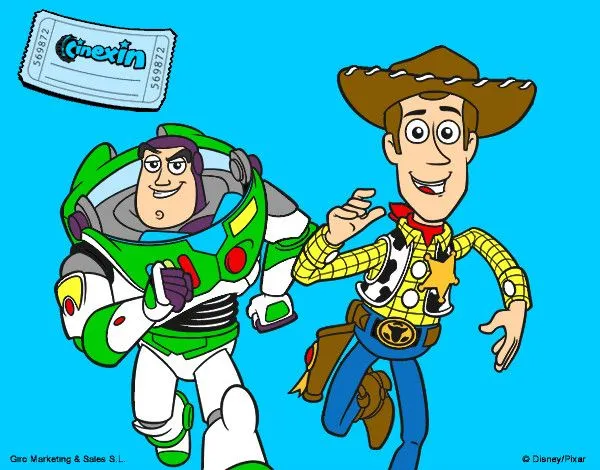 Dibujo de buzz y woody pintado por Jakes en Dibujos.net el día 01 ...