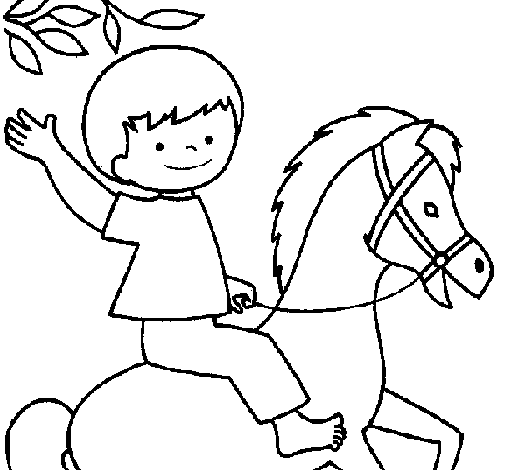 Dibujo de Caballo para Colorear - Dibujos.net