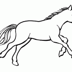 Dibujo de Caballo corriendo | Dibujos de Caballos para Pintar ...