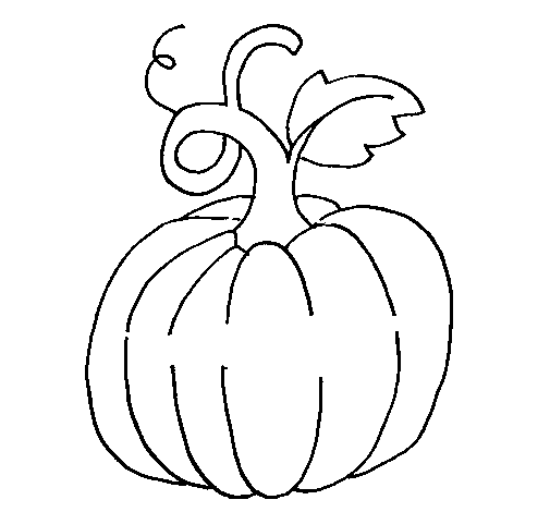 Dibujo de Calabaza 1 para Colorear