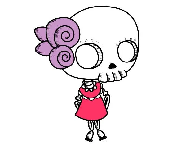 Dibujo de Calavera pintado por Cece37 en Dibujos.net el día 08-07 ...