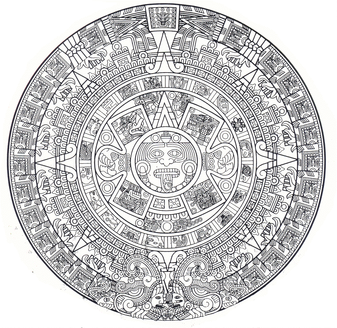 Este es el dibujo de un calendario Maya, una cultura avanzada en ...