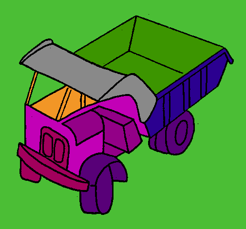 Dibujo de Camión de carga pintado por Volqueta en Dibujos.net el ...