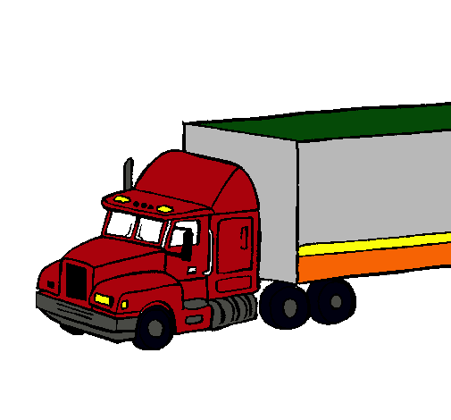 Dibujo de Camión tráiler pintado por Kenworth en Dibujos.net el ...