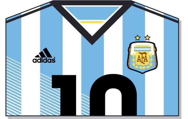 Dibujo camiseta argentina - Imagui