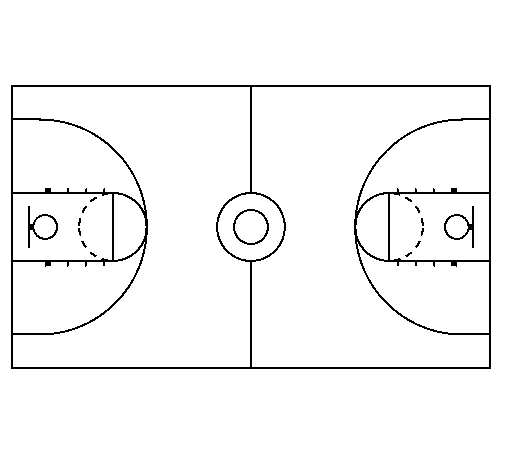 Dibujo de Cancha para Colorear