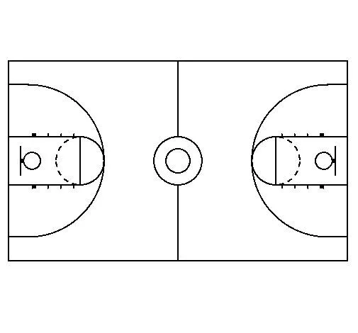 Dibujo de Cancha para Colorear - Dibujos.net