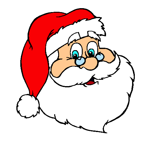 Dibujo de cara de papá noel pintado por Gonzzalo en Dibujos.net el ...