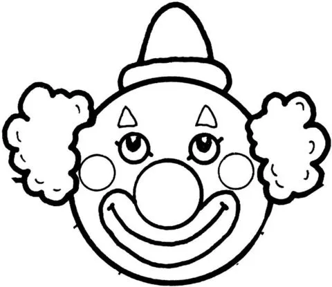 Dibujo de Cara de Payaso para colorear | Dibujos para colorear ...