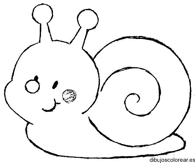 Dibujo de un caracol sonriente | Dibujos para Colorear