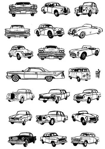 Dibujo de carros para colorear - Imagui