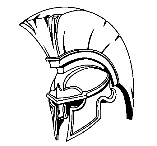 Dibujo de Casco para Colorear - Dibujos.net