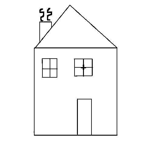 Dibujo de Casita IV para Colorear