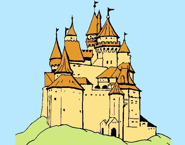 Dibujo de castillo medieval pintado por Jfrkffkkf en Dibujos.net ...