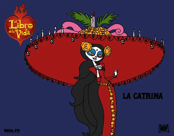 Dibujo de La Catrina pintado por en Dibujos.net el día 30-04-15 a ...