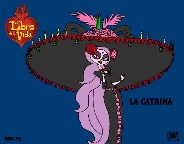 Dibujo de La Catrina pintado por Queyla en Dibujos.net el día 10 ...