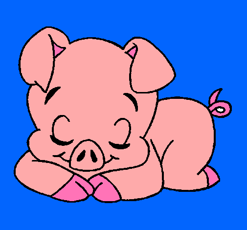 Dibujo de Cerdito pintado por Marranito en Dibujos.net el día 16 ...