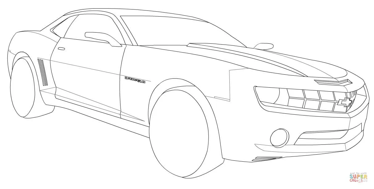 Dibujo de Chevrolet Camaro para colorear | Dibujos para colorear ...