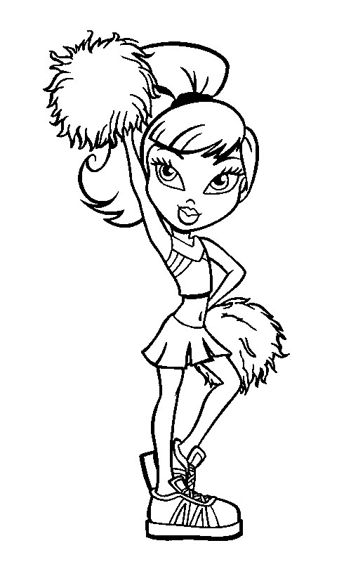 Dibujo de chica bratz para imprimir, Dibujos para Pintar y Colorear