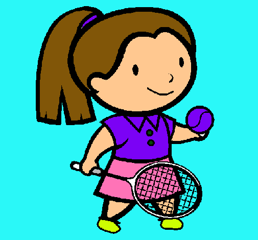 Dibujo de Chica tenista pintado por Deportista en Dibujos.net el ...