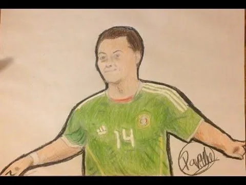 Dibujo del Chicharito - YouTube