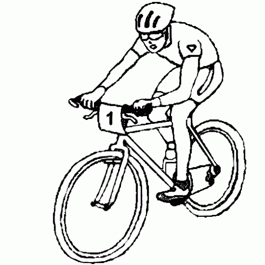 Dibujo de Ciclista para colorear. Dibujos infantiles de Ciclista ...