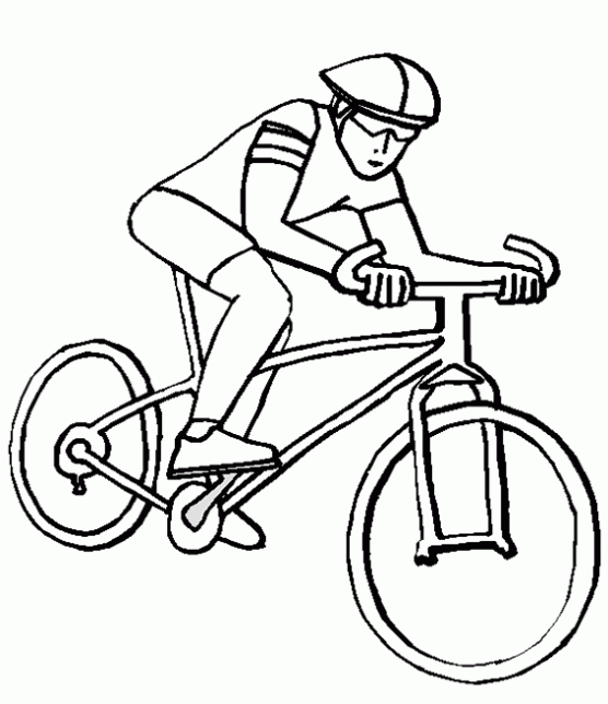 Dibujo de Ciclista para colorear. Dibujos infantiles de Ciclista ...