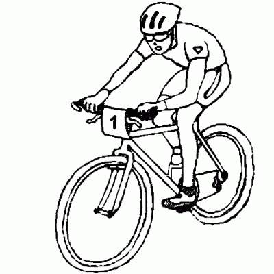 Dibujo de Ciclista. Dibujo para colorear de Ciclista. Dibujos ...