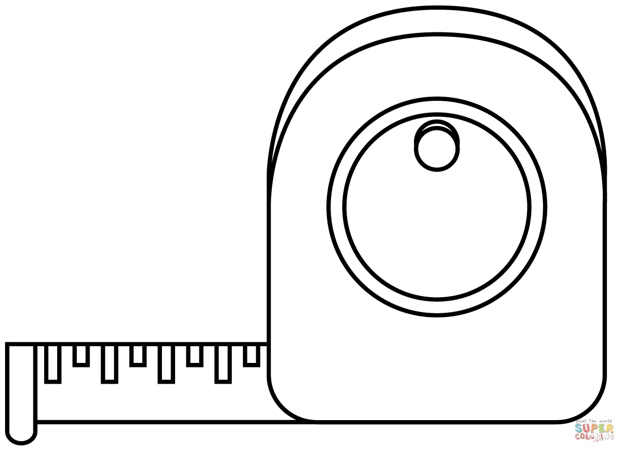 Dibujo de Cinta métrica para colorear | Dibujos para colorear imprimir  gratis