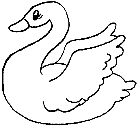 Dibujo de cisne - Imagui