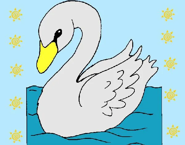 Dibujo de cisne pintado por Karlanet en Dibujos.net el día 22-12 ...