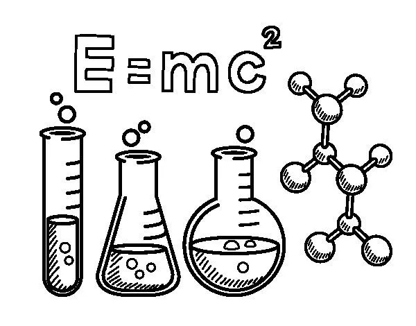 Dibujo de Clase de química para Colorear - Dibujos.net