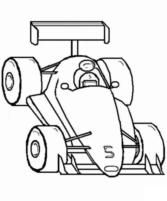 Dibujo de Coche de Formula 1 para colorear. Dibujos infantiles de ...