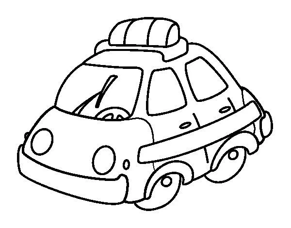 Dibujo de Coche patrulla para Colorear - Dibujos.net