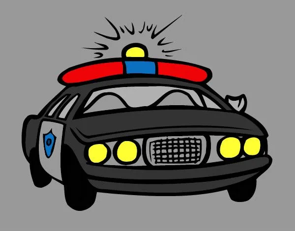 Dibujo de Coche de policía pintado por Colifi en Dibujos.net el ...