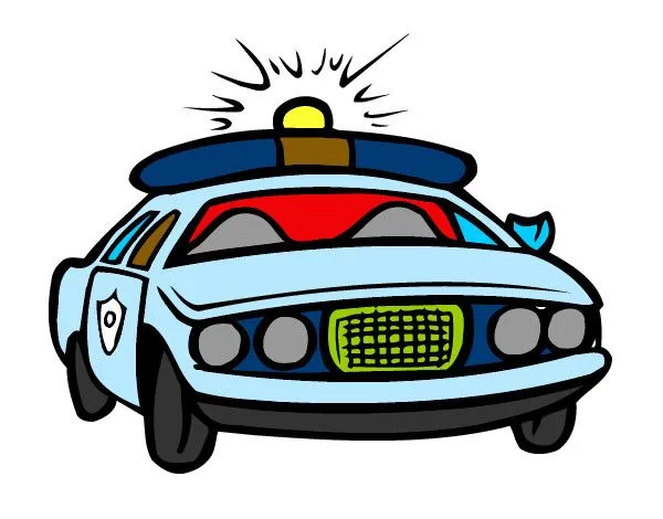 Dibujo de Coche de policía pintado por Ivanhoe en Dibujos.net el ...