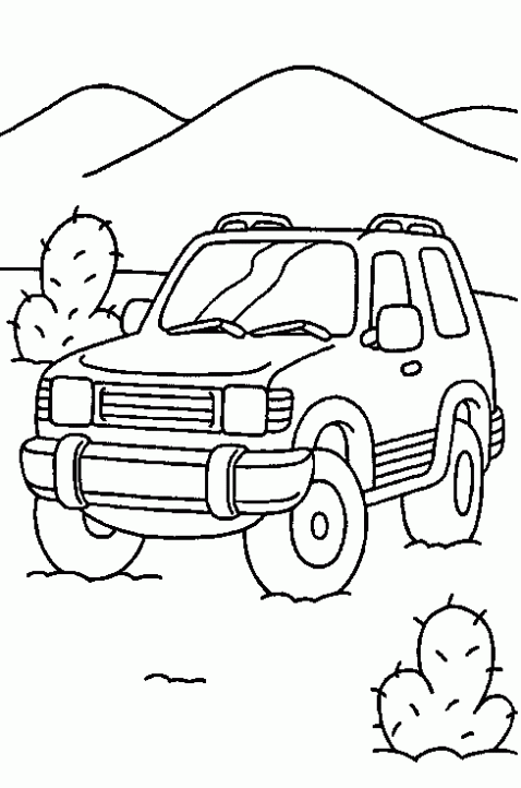 Dibujo de Coches para colorear. Dibujos infantiles de Coches ...