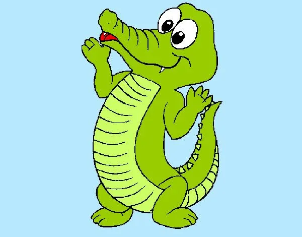 Dibujo de Cocodrilo bebe pintado por Loac en Dibujos.net el día 21 ...