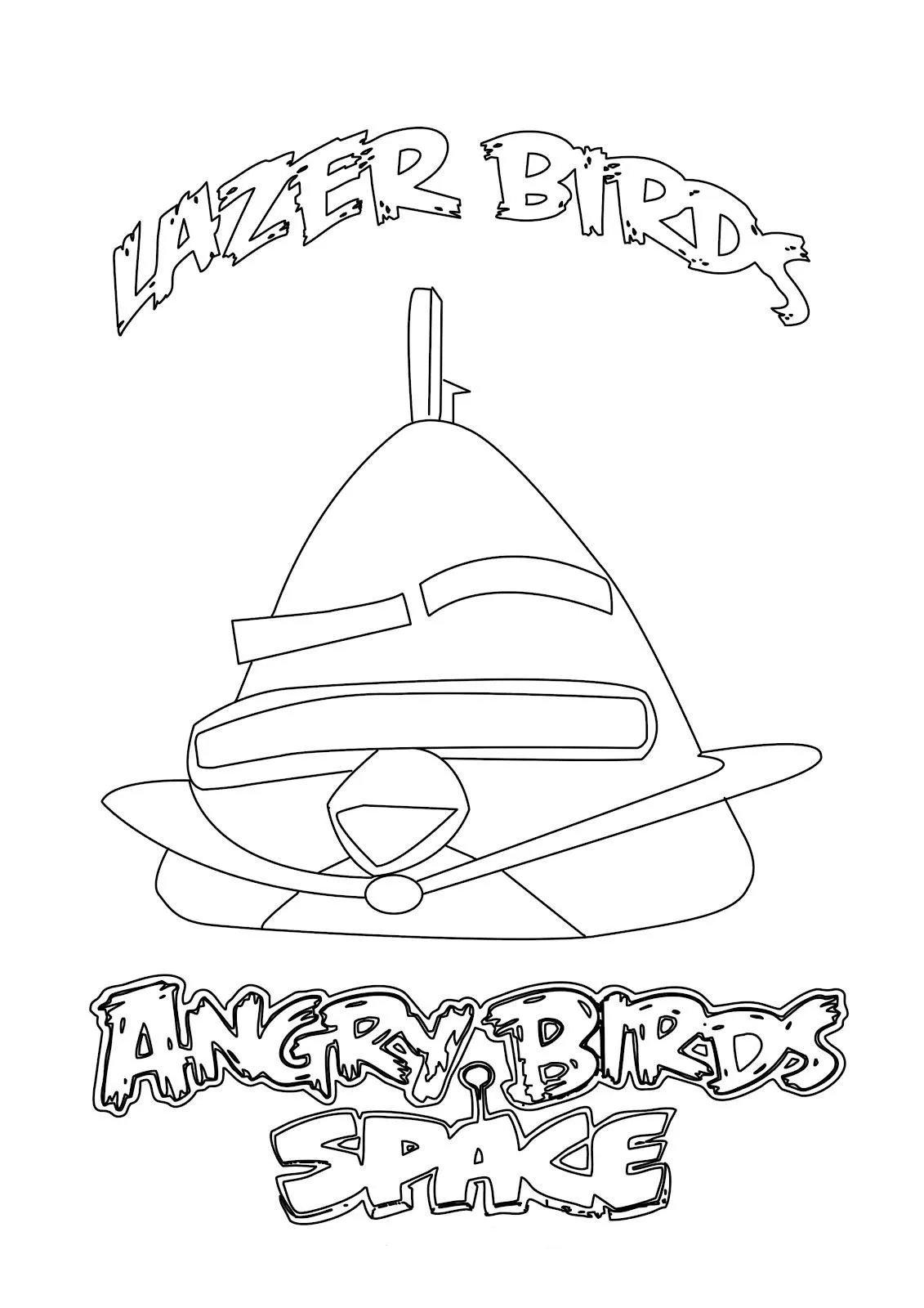 Dibujo para colorear de Angry Birds Space : foto cool de lazer ...