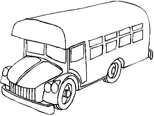 Dibujo para colorear autobus - Imagui