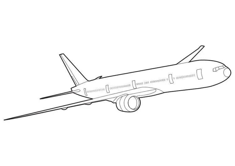 Dibujo para colorear Boeing_777 - Img 10266